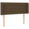 Image de vidaXL Tête de lit à LED Marron foncé 83x16x78/88 cm Tissu