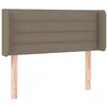 Image de vidaXL Tête de lit à LED Taupe 83x16x78/88 cm Tissu
