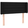 Image de vidaXL Hoofdbord LED 93x16x78/88 cm stof zwart