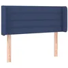 Image de vidaXL Tête de lit à LED Bleu 103x16x78/88 cm Tissu