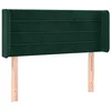 Image de vidaXL Hoofdbord LED 93x16x78/88 cm fluweel donkergroen