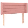 Image de vidaXL Hoofdbord LED 93x16x78/88 cm fluweel roze