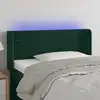 Image de vidaXL Tête de lit à LED Vert foncé 103x16x78/88 cm Velours