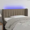 Image de vidaXL Tête de lit à LED Taupe 83x16x78/88 cm Tissu