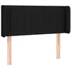 Image de vidaXL Tête de lit à LED Noir 93x16x78/88 cm Tissu