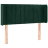 Image de vidaXL Tête de lit à LED Vert foncé 83x16x78/88 cm Velours