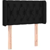 Image de vidaXL Tête de lit à LED Noir 83x16x78/88 cm Tissu
