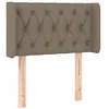 Image de vidaXL Hoofdbord LED 83x16x78/88 cm stof taupe