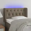 Image de vidaXL Tête de lit à LED Taupe 83x16x78/88 cm Tissu