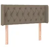 Image de vidaXL Tête de lit à LED Taupe 103x16x78/88 cm Tissu