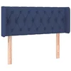 Image de vidaXL Tête de lit à LED Bleu 103x16x78/88 cm Tissu