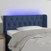 Image de vidaXL Tête de lit à LED Bleu 103x16x78/88 cm Tissu
