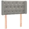 Image de vidaXL Tête de Lit à LED Meuble de Chambre à Coucher Accessoire de Lit Simple Tête de Cadre de Lit Intérieur Gris Clair 83x16x78/88 cm Velours