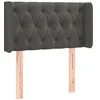 Image de vidaXL Hoofdbord LED 83x16x78/88 cm fluweel donkergrijs
