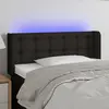Image de vidaXL Tête de lit à LED Noir 83x16x78/88 cm Tissu