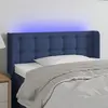 Image de vidaXL Tête de lit à LED Bleu 103x16x78/88 cm Tissu