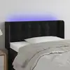 Image de vidaXL Tête de lit à LED Noir 83x16x78/88 cm Velours