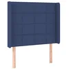 Image de vidaXL Tête de lit à LED Bleu 83x16x118/128 cm Tissu