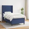 Image de vidaXL Sommier à lattes de lit avec matelas Bleu 80x200 cm Tissu