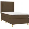 Image de vidaXL Sommier à lattes de lit avec matelas Marron foncé 80x200 cm