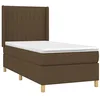 Image de vidaXL Sommier à lattes de lit avec matelas Marron foncé 90x200 cm
