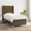 Image de vidaXL Sommier à lattes de lit avec matelas Marron foncé 80x200 cm