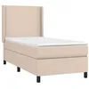 Image de vidaXL Sommier à lattes de lit avec matelas Cappuccino 90x190 cm