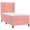 Image de vidaXL Sommier à lattes de lit et matelas Rose 80x200 cm Velours