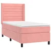 Image de vidaXL Sommier à lattes de lit et matelas Rose 80x200 cm Velours