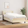 Image de vidaXL Sommier à lattes de lit avec matelas Crème 80x200 cm Tissu