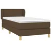 Image de vidaXL Sommier à lattes de lit avec matelas Marron foncé 90x200 cm