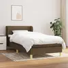 Image de vidaXL Sommier à lattes de lit avec matelas Marron foncé 90x190 cm