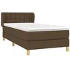 Image de vidaXL Sommier à lattes de lit avec matelas Marron foncé 80x200 cm