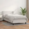 Image de vidaXL Sommier à lattes de lit avec matelas Blanc 100x200cm Similicuir