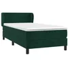 Image de vidaXL Sommier à lattes de lit avec matelas Vert foncé 90x200 cm