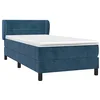 Image de vidaXL Sommier à lattes de lit avec matelas Bleu foncé 90x200 cm