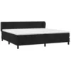 Image de vidaXL Sommier à lattes de lit et matelas Noir 200x200 cm Velours