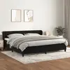 Image de vidaXL Sommier à lattes de lit et matelas Noir 200x200 cm Velours
