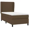 Image de vidaXL Sommier à lattes de lit avec matelas Marron foncé 80x200 cm