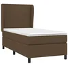 Image de vidaXL Sommier à lattes de lit avec matelas Marron foncé 100x200 cm