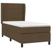 Image de vidaXL Sommier à lattes de lit avec matelas Marron foncé 90x190 cm