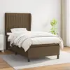Image de vidaXL Sommier à lattes de lit avec matelas Marron foncé 80x200 cm