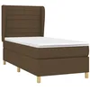 Image de vidaXL Sommier à lattes de lit avec matelas Marron foncé 80x200 cm