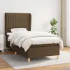Image de vidaXL Sommier à lattes de lit avec matelas Marron foncé 80x200 cm