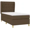 Image de vidaXL Sommier à lattes de lit avec matelas Marron foncé 90x190 cm