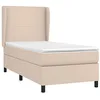 Image de vidaXL Sommier à lattes de lit avec matelas Cappuccino 90x200 cm