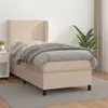 Image de vidaXL Sommier à lattes de lit avec matelas Cappuccino 90x200 cm