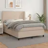 Image de vidaXL Sommier à lattes de lit avec matelas Cappuccino 140x190 cm