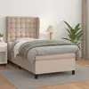 Image de vidaXL Sommier à lattes de lit avec matelas Cappuccino 80x200 cm