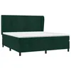 Image de vidaXL Sommier à lattes de lit et matelas Vert foncé 180x200cm Velours